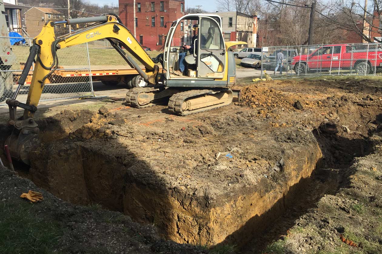 Excavation - Off Grid Solar Powered Greenhouse in Homewood